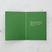 グリーンゴルフシーズンの挨拶クリスマスを畳んだ シーズンカード (内部)