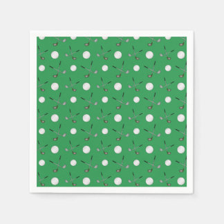 グリーンゴルフパターン スタンダードカクテルナプキン