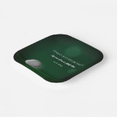 グリーンゴルフボールゴルファーバチュラーパーティゴルフパーティー ペーパープレート (傾斜あり)