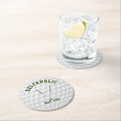 グリーンゴルフ交差クラブカスタム文字 ラウンドペーパーコースター (インサイチュ)