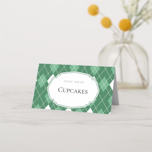 グリーンゴルフ折畳みフードメニューカード プレイスカード (正面)