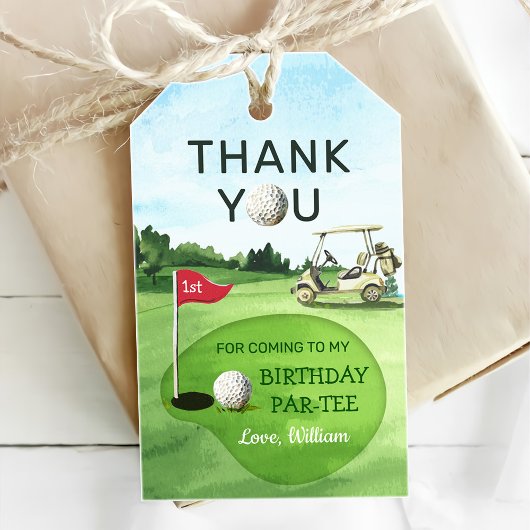 グリーンゴルフ1stバースデーパーティー ギフトタグ