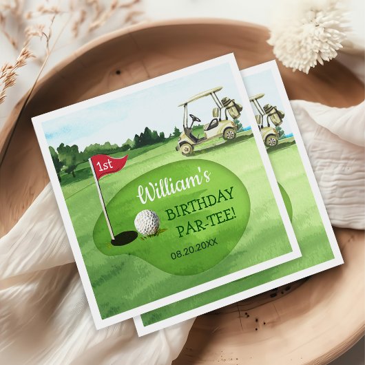 グリーンゴルフ1stバースデーパーティー スタンダードカクテルナプキン