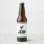 グリーンゴルフ50歳の誕生日 ビールラベル (正面)