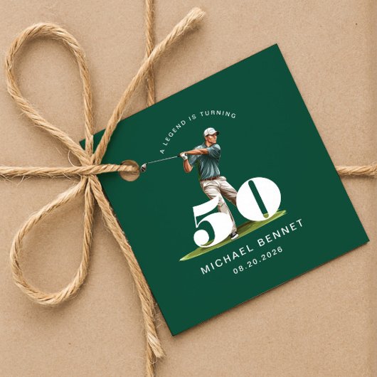 グリーンゴルフ50歳の誕生日 フェイバータグ