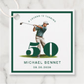 グリーンゴルフ50歳の誕生日 フェイバータグ (正面)