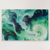 グリーンゴーストリー姿と月 ジグソーパズル (横)