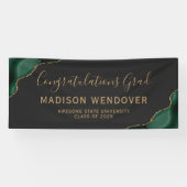 グリーンゴールドアゲートダーク 卒業おめでとう 横断幕 (横)