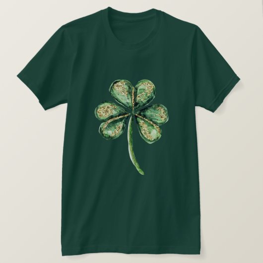 グリーンゴールドギリッツシャムロック Tシャツ (デザイン正面)