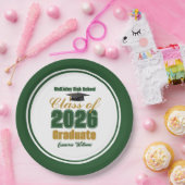 グリーンゴールドクラス 2026 卒業パーティー ペーパープレート (パーティー)