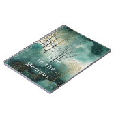 グリーンゴールドツリーズウィズバーズクリスマス ノートブック (左側)