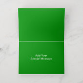 グリーンゴールドフォイル写真テンプレートカード 箔シーズンカード (内側レイダウン)