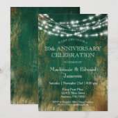 グリーンゴールドライト アニバーサリー パーティー 招待状 (正面/裏面)