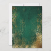 グリーンゴールドライト 記念日パーティーご招待 招待状 (裏面)