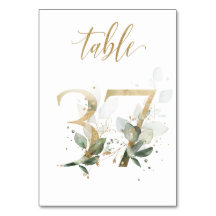 グリーンゴールドリーフ テーブル37, テーブルナンバー