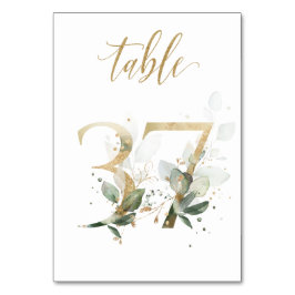 グリーンゴールドリーフ テーブル37, テーブルナンバー