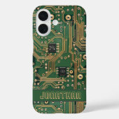 グリーンゴールド基板 パーソナライズデザイン Case-Mate iPhoneケース (裏面)