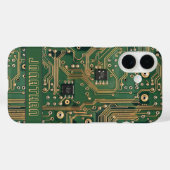 グリーンゴールド基板 パーソナライズデザイン Case-Mate iPhoneケース (裏面 (横))