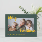 グリーンゴールド シンプルフォト シーズンカード (スタンド正面)