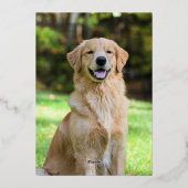 グリーンゴールド メリークリスマス ハッピーニューイヤー 箔シーズンカード (裏面)