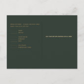 グリーンゴールド　出欠確認 ポストカード (裏面)