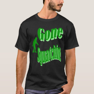 グリーンゴーンスクアッチンのスローガン文字 Tシャツ