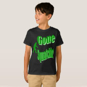グリーンゴーンスクアッチンのスローガン文字 Tシャツ (正面フル)