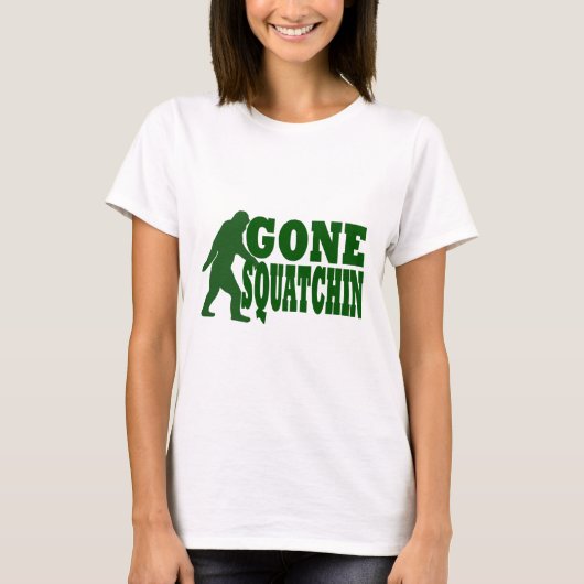 グリーンゴーンスクアッチンのスローガン文字 Tシャツ (正面)