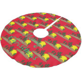 グリーンサグアロカクタスデザートサンライズサンダー_コーブ ブラッシュドポリエステルツリースカート (アングル)