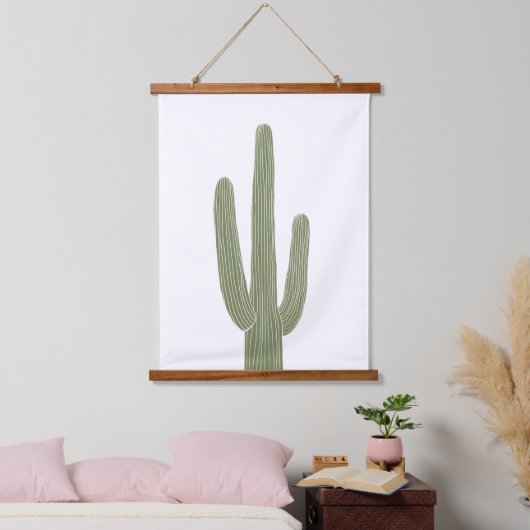 グリーンサグアーロサボスサウス子供部屋デコール 吊り下げ型タペストリー (寝室)