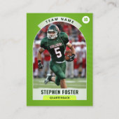 グリーンサッカーのトレーディングカードカスタム、スポーツカード コーリングカード (正面)