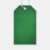 グリーンサッカースポーツバースデーパーティーメッセージカード ギフトタグ (裏面)