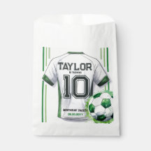 グリーンサッカースポーツボーイジャージキッズ誕生日パーティー