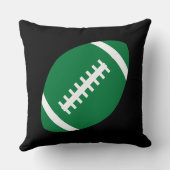 グリーンサッカーチーム選手ボーイズスポーツベッドルーム クッション (裏面)