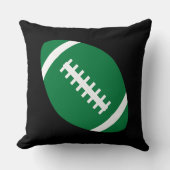 グリーンサッカーチーム選手ボーイズスポーツベッドルーム クッション (正面)