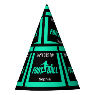 グリーンサッカープレーヤーガール誕生日ガールチーム パーティーハット