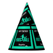 グリーンサッカープレーヤーガール誕生日ガールチーム パーティーハット (左)