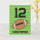 グリーンサッカー12th誕生日カード カード (黄色い花)