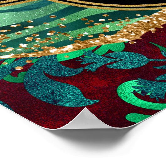 グリーンサファリアゲート誕生日へようこそ ポスター (角)