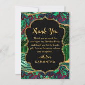 グリーンサファリアゲート誕生日 サンキューカード (正面)