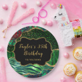 グリーンサファリアゲート誕生日 ペーパープレート (パーティー)