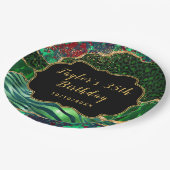 グリーンサファリアゲート誕生日 ペーパープレート (アングル)