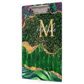 グリーンサファリアニマルプリントゲート クリップボード (左)