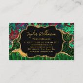 グリーンサファリアニマルプリントゲート 名刺 (裏面)