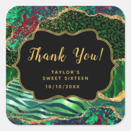 グリーンサファリゲートSweet sixteenありがとう スクエアシール