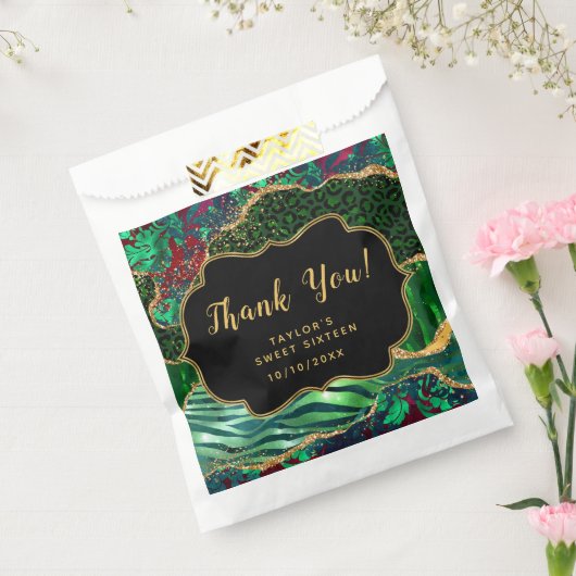 グリーンサファリゲートSweet sixteenありがとう フェイバーバッグ (封をした状態)