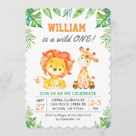 グリーンサファリジャングル第1期生の誕生日パーティー 招待状