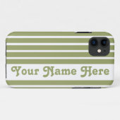 グリーンサファリストライプーの名前 Case-Mate iPhoneケース (裏面(横))