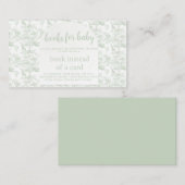 グリーンサファリトイレジャングル彼らの赤ちゃんシャワー要求 エンクロージャーカード (正面/裏面)