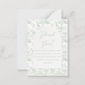 グリーンサファリトイレジャングル赤ちゃんシャワーありがとう ノートカード (正面)